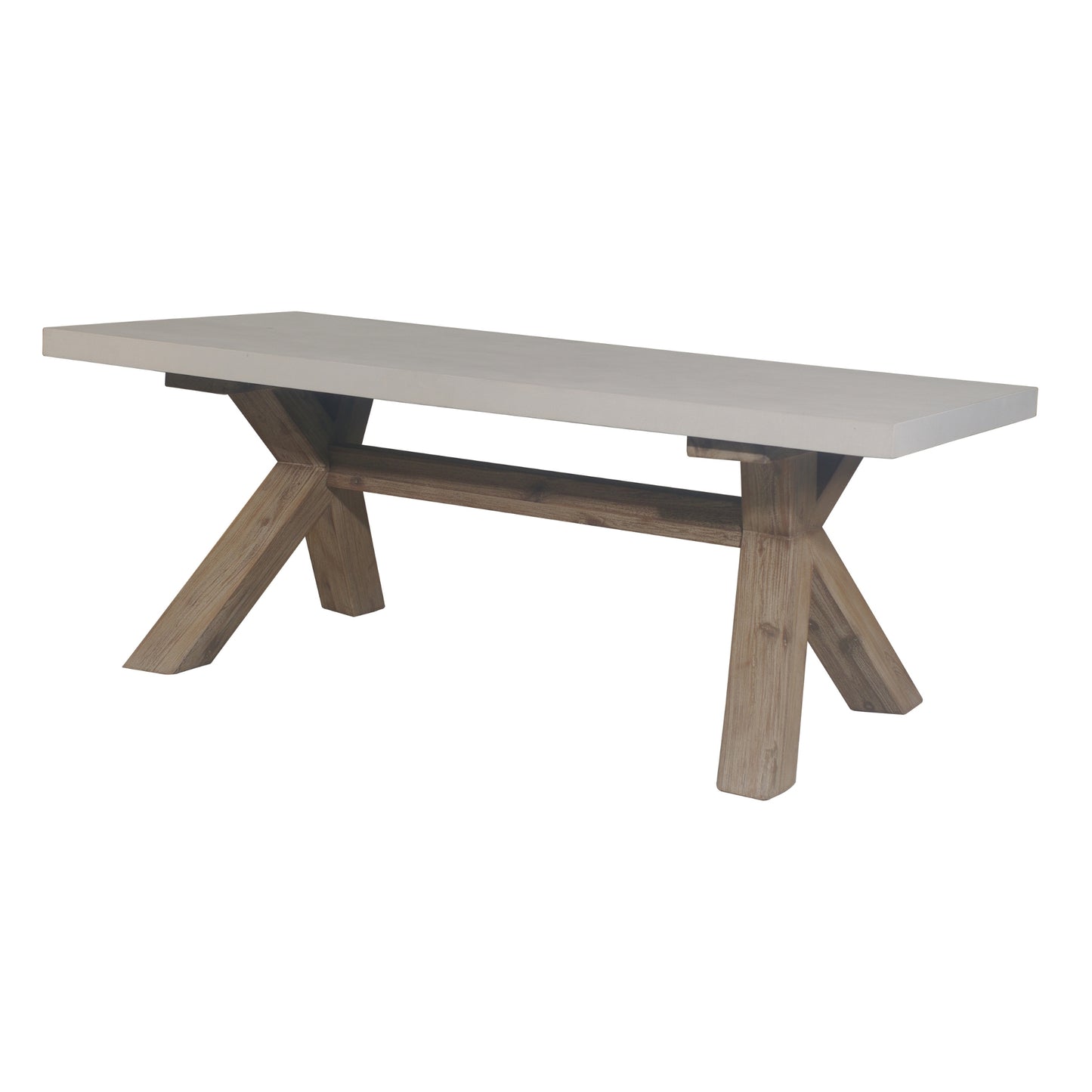 Byron Outdoor PolyCement Top Coffee Table White