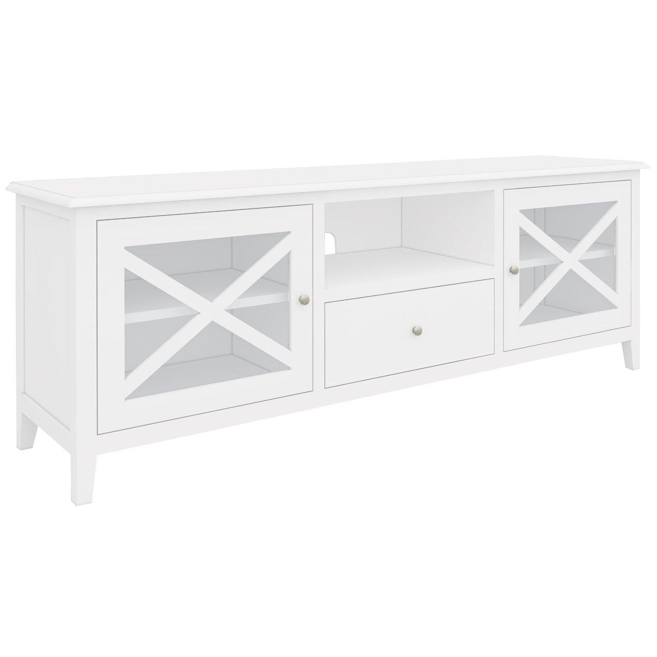 Daisy ETU Entertainment TV Unit 170cm Solid Acacia Wood Hampton - White