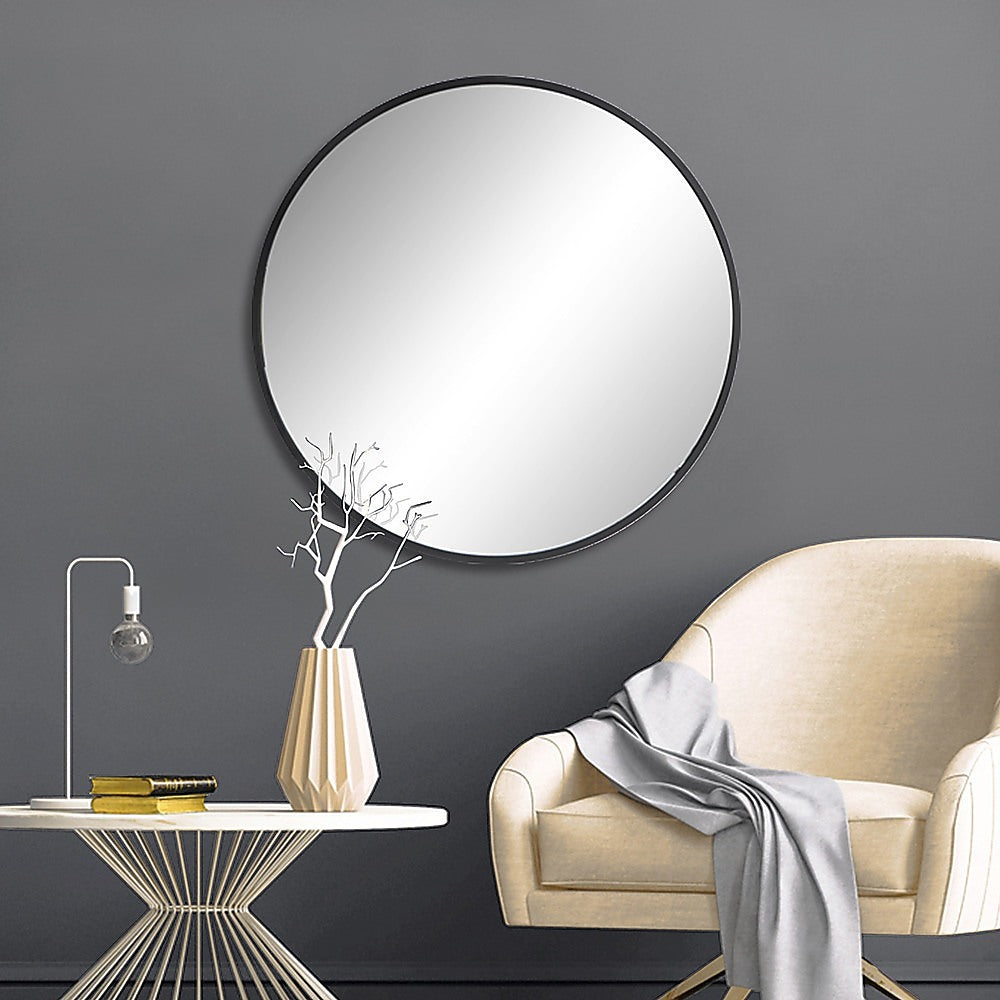 70cm Round Wall Mirror Bathroom Makeup Mirror by Della Francesca